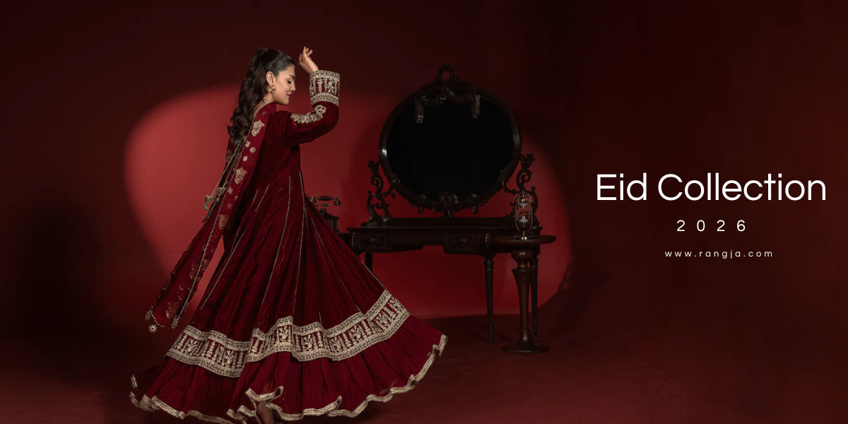 Stylish New Design Pakistani Eid Dresses at Rang Jah